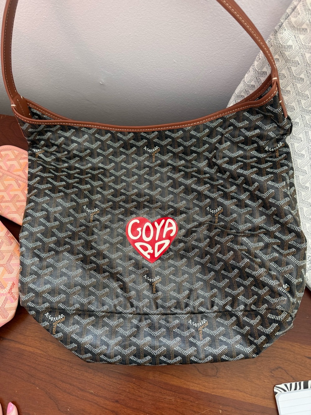 Designer inspired hobo bag